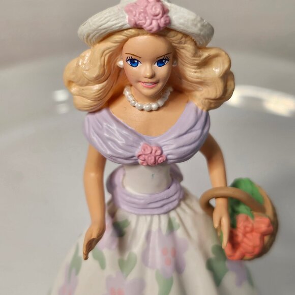 Rare Hallmark Springtime Barbie Ornament 1995 Easter Collection First in Series - Picture 10 of 12